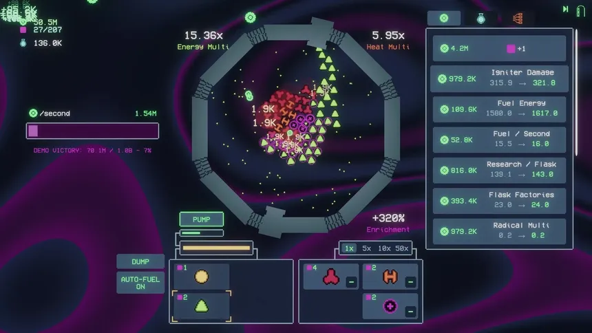 Скриншот 1 к игре Feed the Reactor