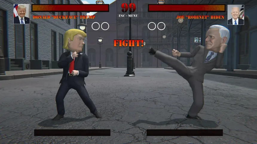 Скриншот 4 к игре DiktaPunk: The PolitiKal (And SatiriKal) Fighting Game