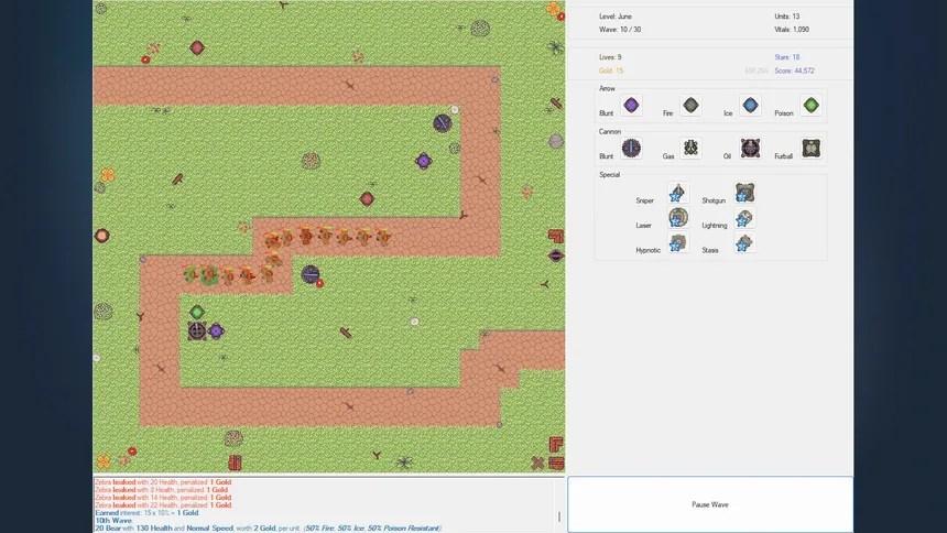 Скриншот 2 к игре Fluffy Tower Defense