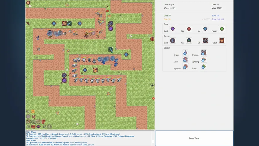 Скриншот 3 к игре Fluffy Tower Defense