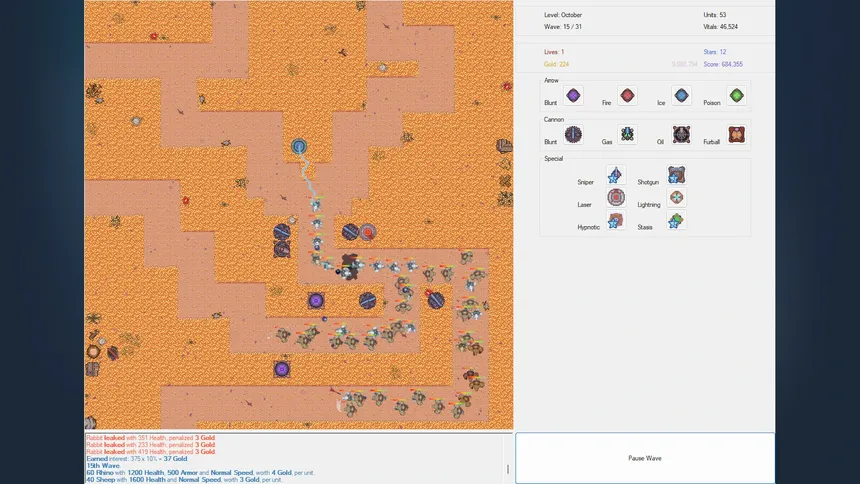 Скриншот 4 к игре Fluffy Tower Defense