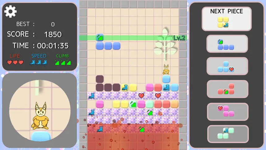 Скриншот 3 к игре Climb! NYARUMA Action Puzzle