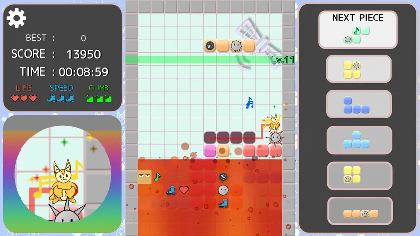 Скриншот 4 к игре Climb! NYARUMA Action Puzzle