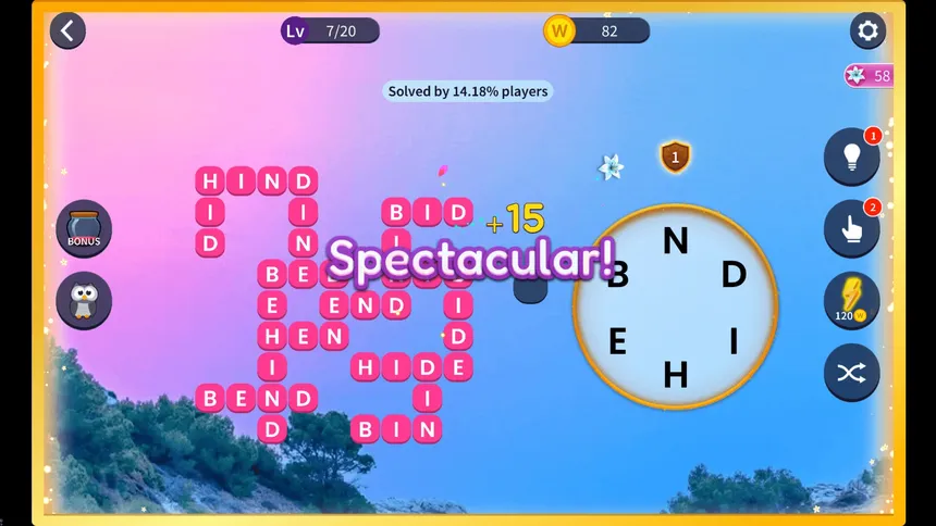 Скриншот 1 к игре Serenity Word - Relaxing Puzzle