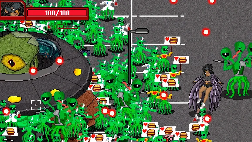 Скриншот 2 к игре WorldWatch: Superhero Bullet Heaven
