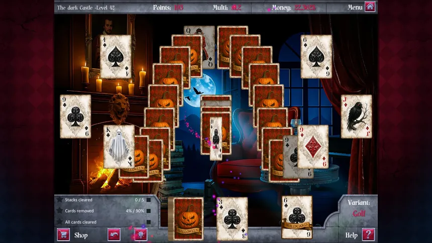 Скриншот 1 к игре Eternal Night - Spooky Solitaire