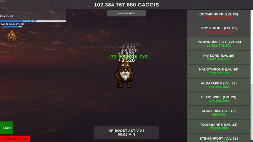 Скриншот 2 к игре Gaggi Clicker 2