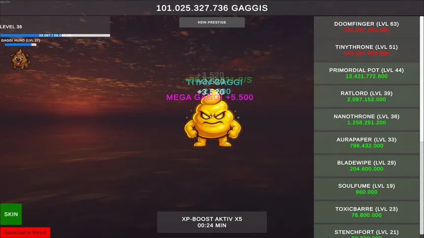 Скриншот 3 к игре Gaggi Clicker 2