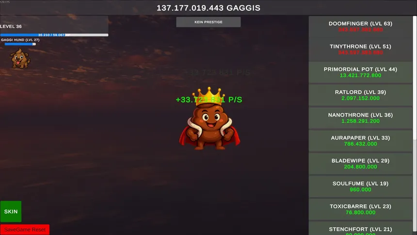 Скриншот 4 к игре Gaggi Clicker 2