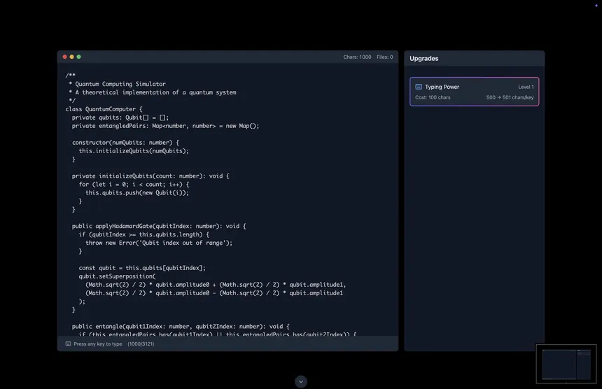 Скриншот 2 к игре Yet Another Incremental Game (but this time about coding)