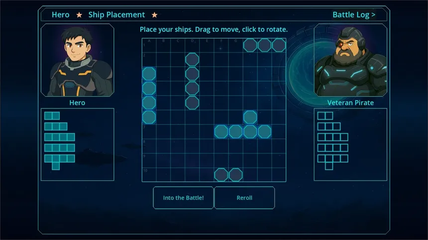 Скриншот 1 к игре Galaxy Commanders: Gridstrike