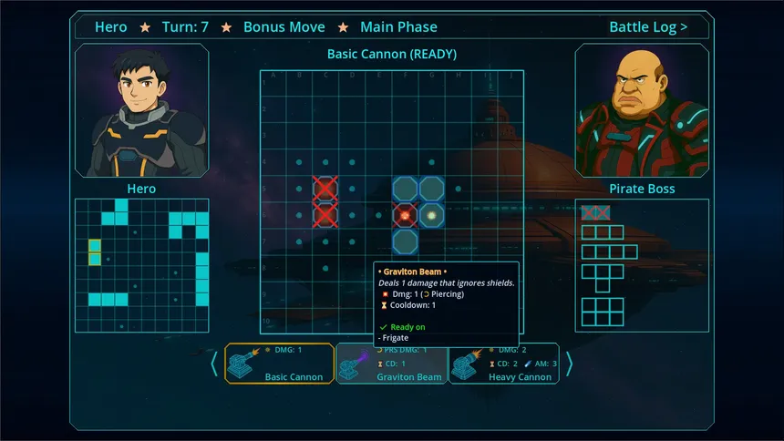Скриншот 4 к игре Galaxy Commanders: Gridstrike