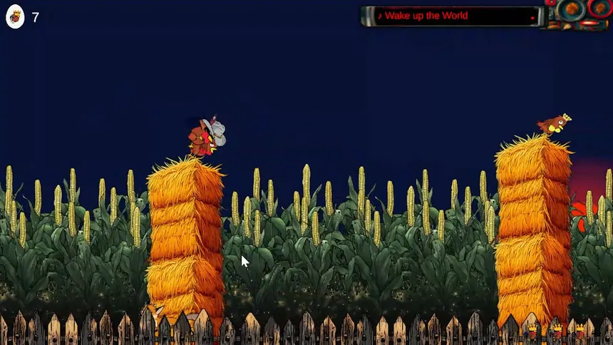 Скриншот 2 к игре Flappy Coq - The 2D Rooster Simulator Game
