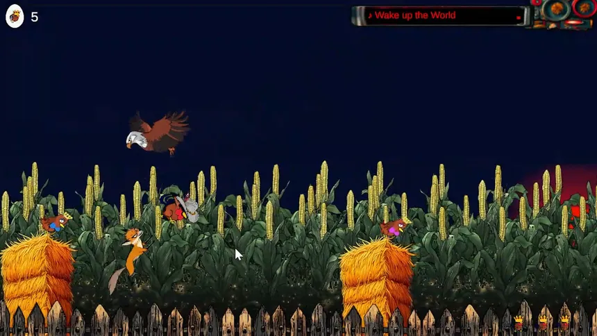 Скриншот 4 к игре Flappy Coq - The 2D Rooster Simulator Game