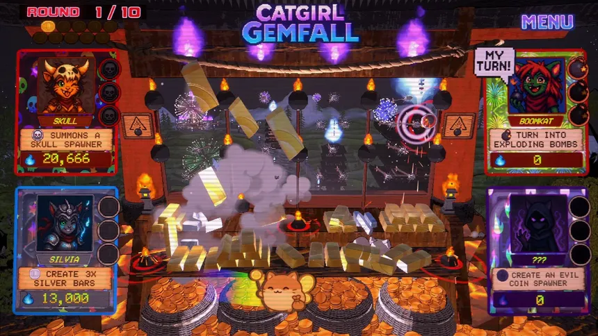 Скриншот 6 к игре Catgirl Gemfall