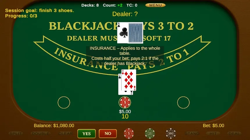 Скриншот 1 к игре Classic Blackjack