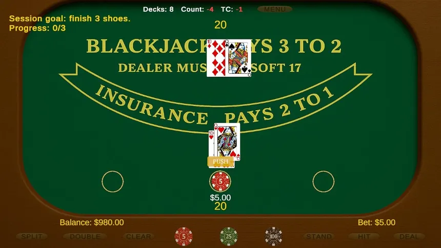 Скриншот 2 к игре Classic Blackjack