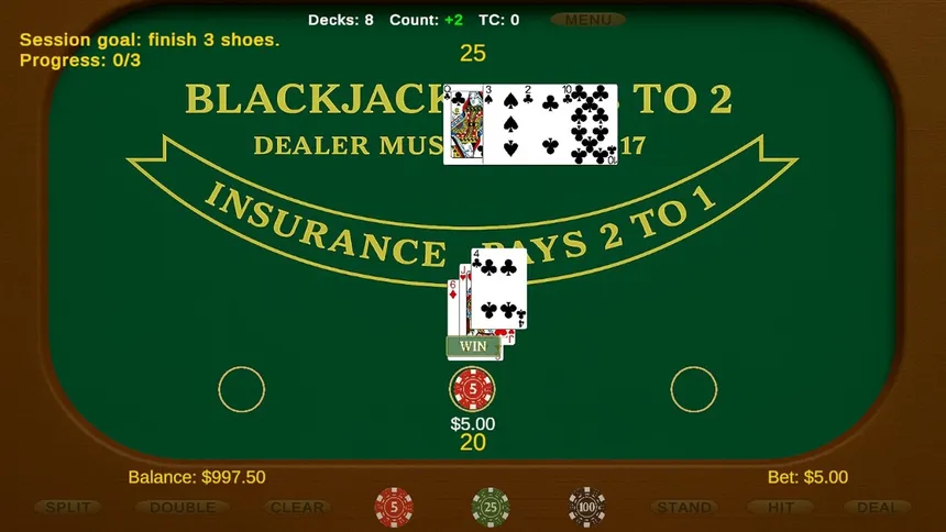 Скриншот 6 к игре Classic Blackjack
