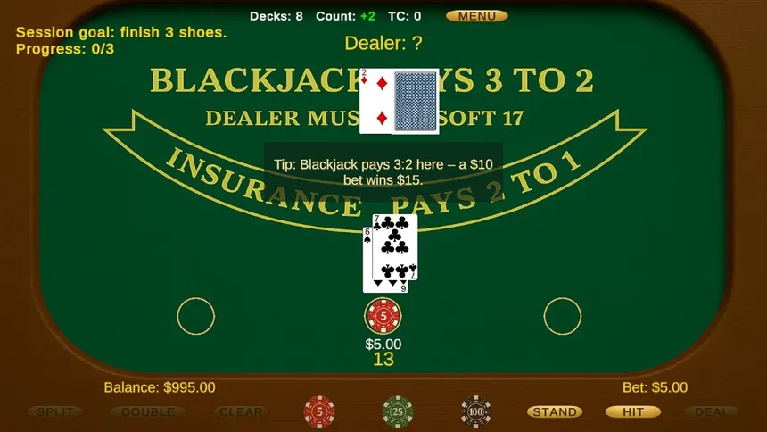 Скриншот 8 к игре Classic Blackjack