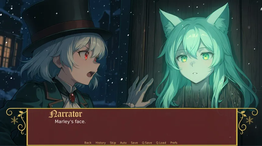 Скриншот 1 к игре A Christmas Carol: But With Anime Girls