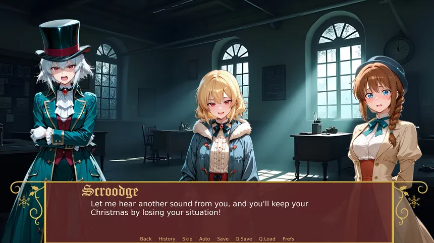 Скриншот 3 к игре A Christmas Carol: But With Anime Girls