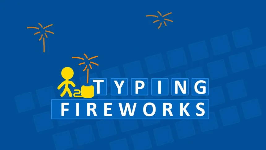 Скриншот 1 к игре Typing Fireworks