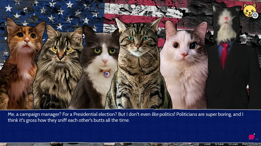 Скриншот 1 к игре Cat President: 3rd-Rate Candidate