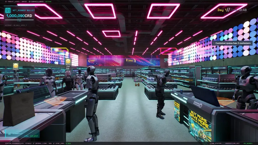 Скриншот 1 к игре Cyberpunk Store Simulator