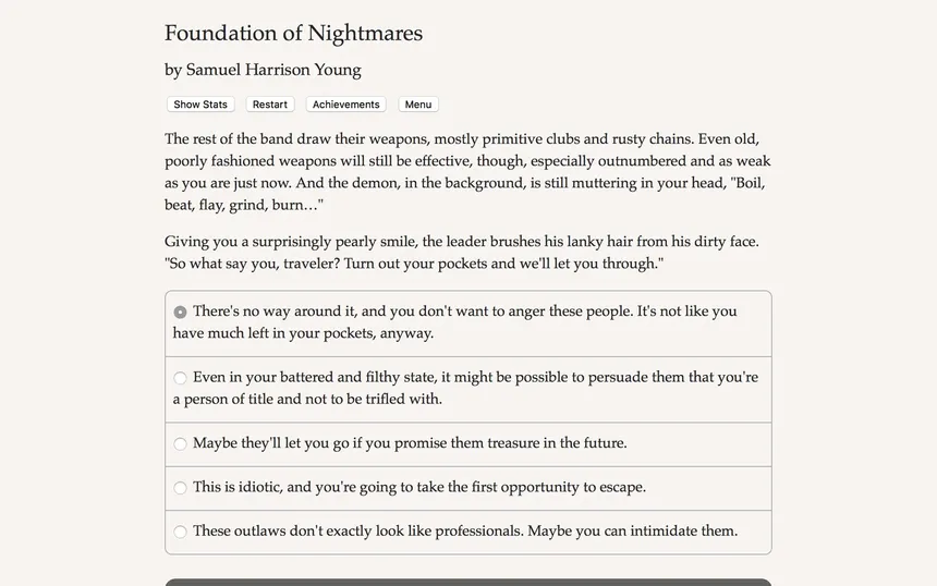 Скриншот 1 к игре Foundation of Nightmares