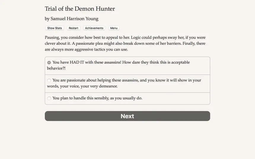 Скриншот 5 к игре Trial of the Demon Hunter