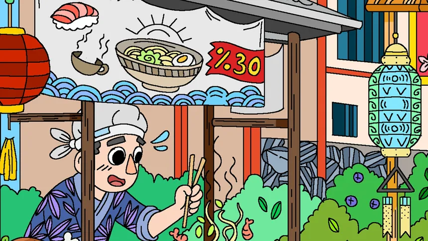 Скриншот 1 к игре 100 Cats Lost In Japan Find & Color
