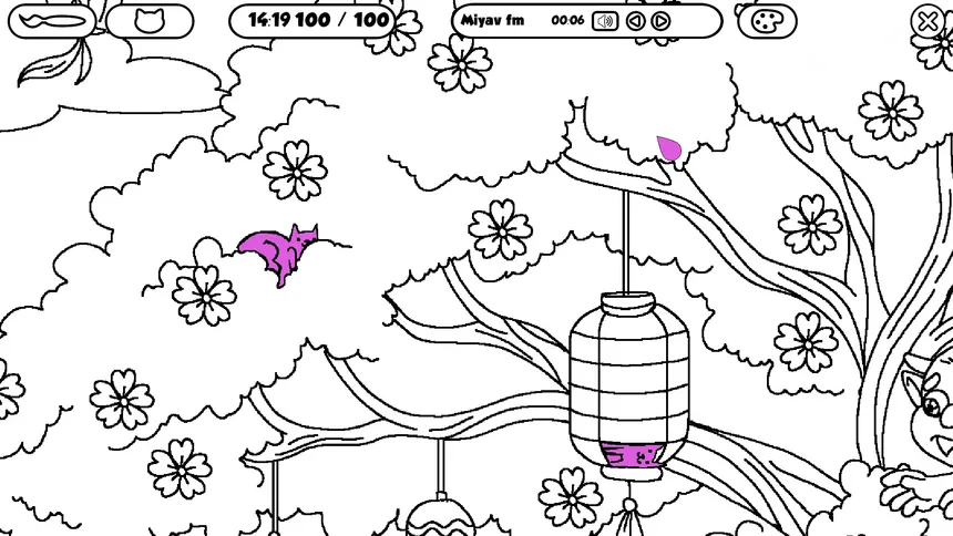 Скриншот 3 к игре 100 Cats Lost In Japan Find & Color