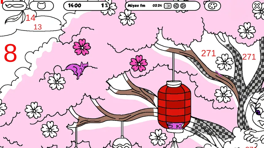 Скриншот 4 к игре 100 Cats Lost In Japan Find & Color
