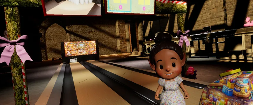 Скриншот 1 к игре Jingle Strike VR Bowling