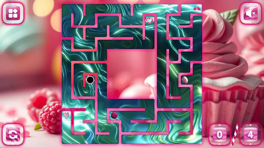 Скриншот 3 к игре Sweetie Candy Maze: Pink Raspberry