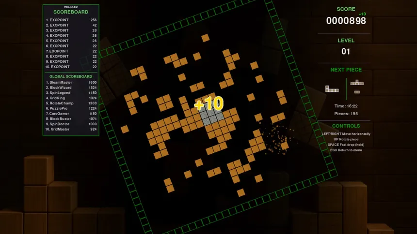 Скриншот 2 к игре SpinGrid: Core Block Puzzle