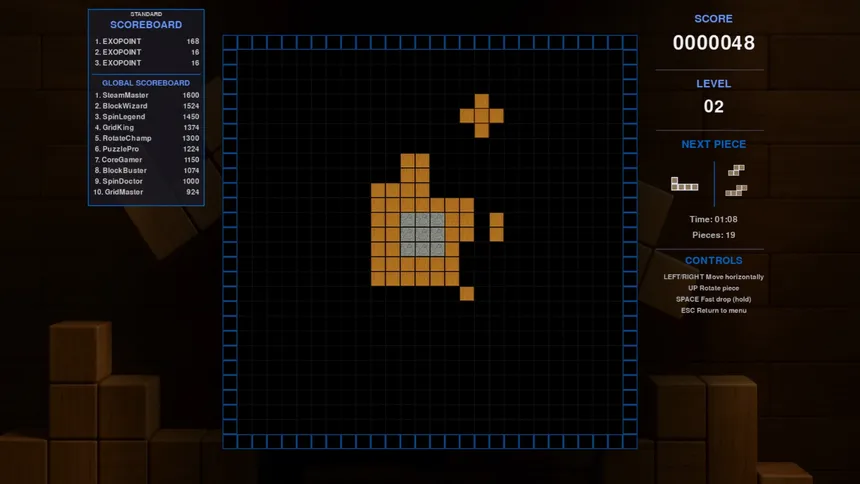 Скриншот 4 к игре SpinGrid: Core Block Puzzle