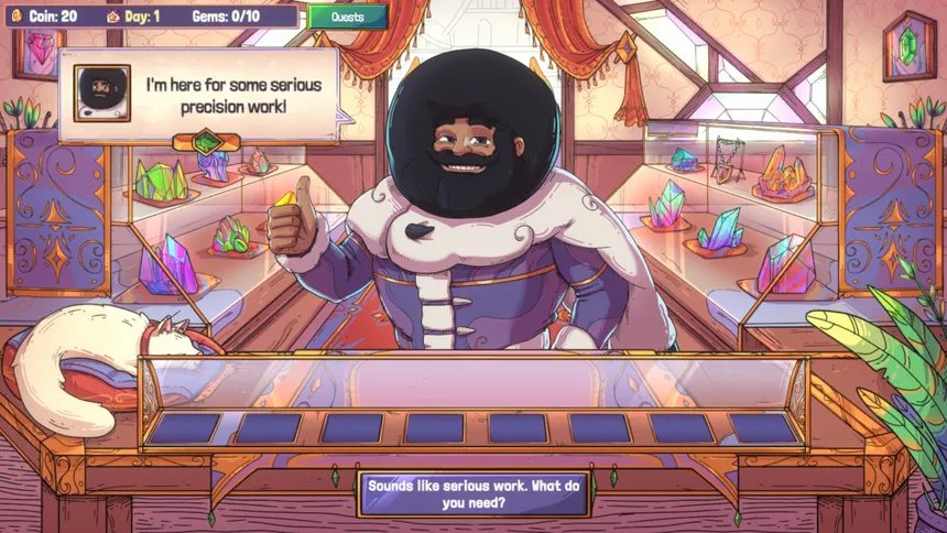Скриншот 8 к игре Gemmy Gems: A Cozy Shop Sim