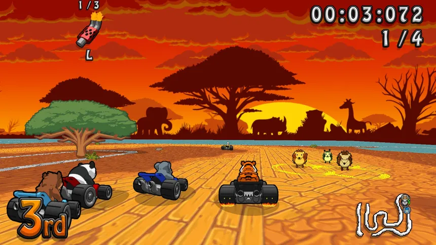 Скриншот 1 к игре Wacky Wheels HD