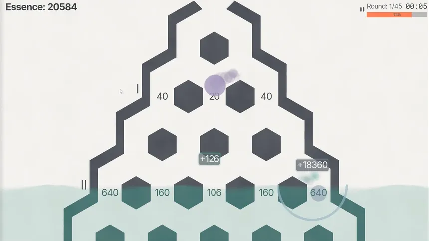 Скриншот 2 к игре Плывущие Точки (Drifting Dots)