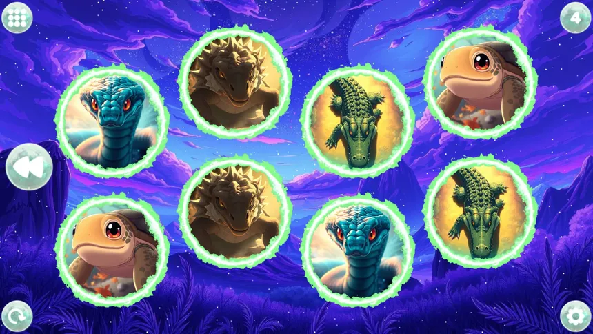 Скриншот 3 к игре Anime Dream Match: Reptiles