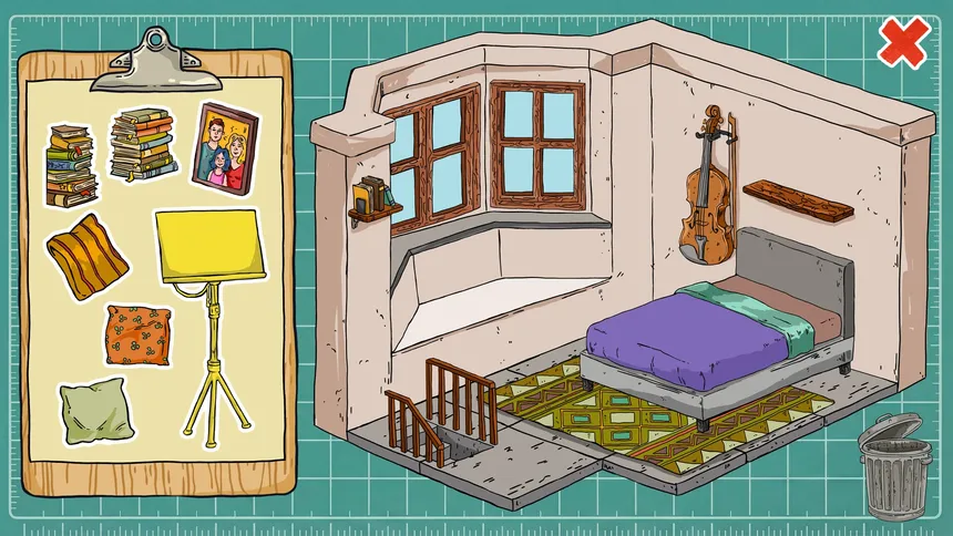 Скриншот 1 к игре Cozy Sticker Home