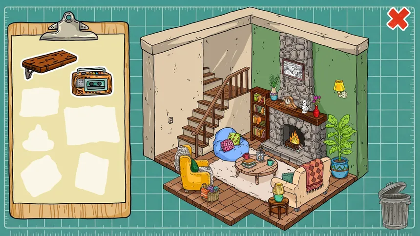 Скриншот 2 к игре Cozy Sticker Home