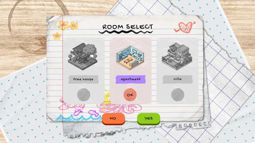 Скриншот 3 к игре Cozy Sticker Home