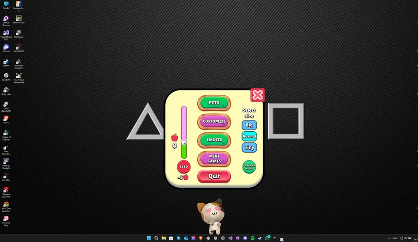 Скриншот 2 к игре Tiny Friends Desktop Pet