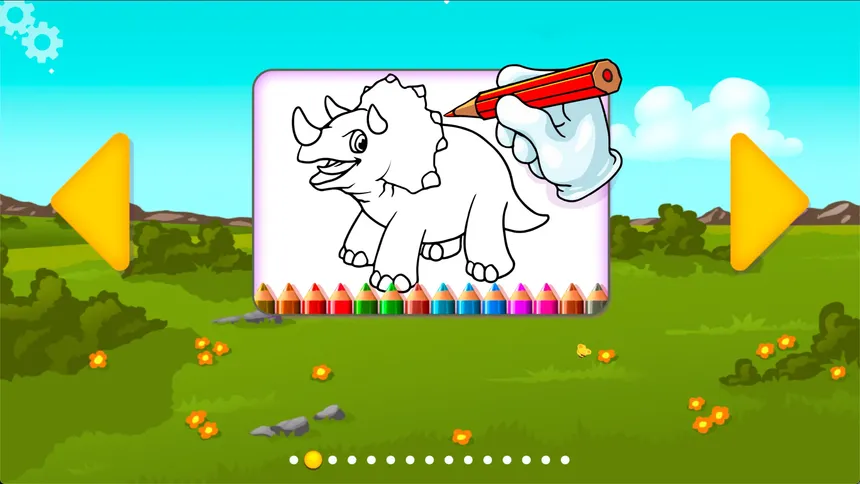 Скриншот 1 к игре Animal Coloring Books for Kids & Toddlers - Dinosaurs