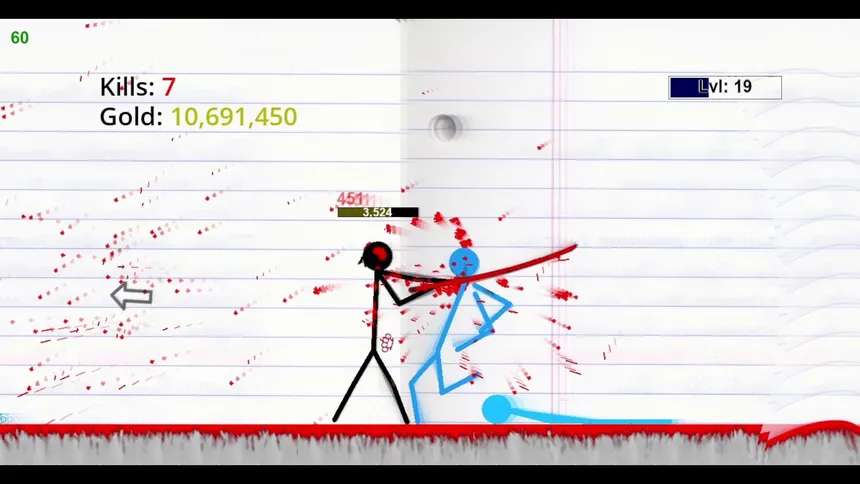 Скриншот 1 к игре Stickman Physics Battle Arena