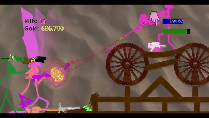 Скриншот 8 к игре Stickman Physics Battle Arena