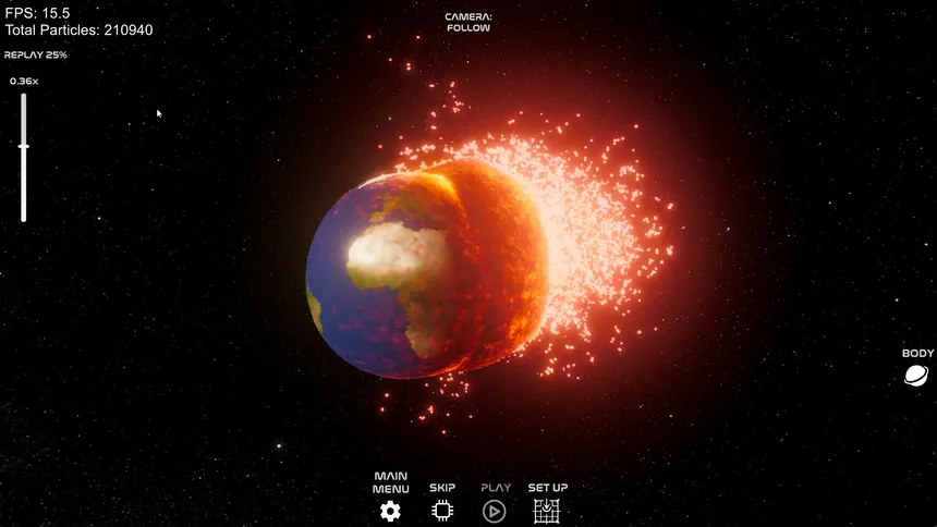 Скриншот 1 к игре Space Crash Simulator