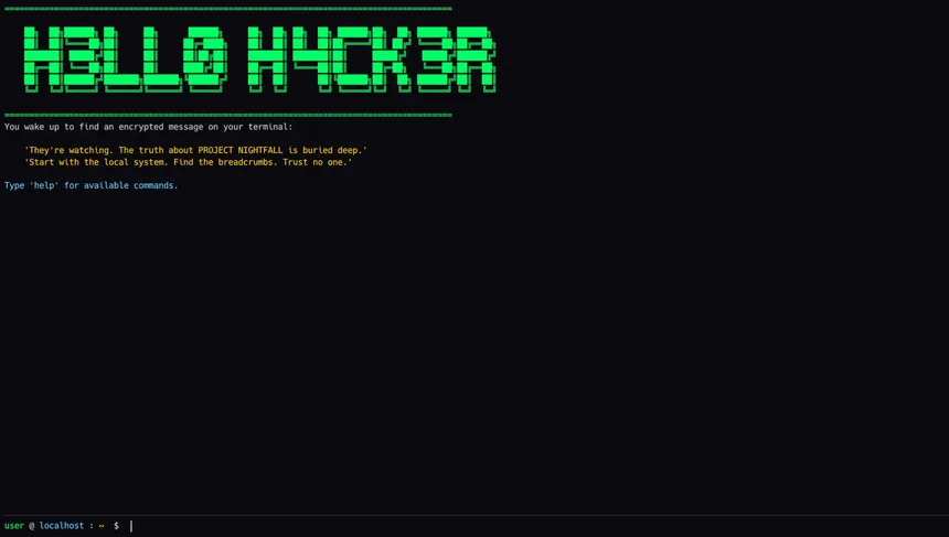 Скриншот 1 к игре HELLO HACKER